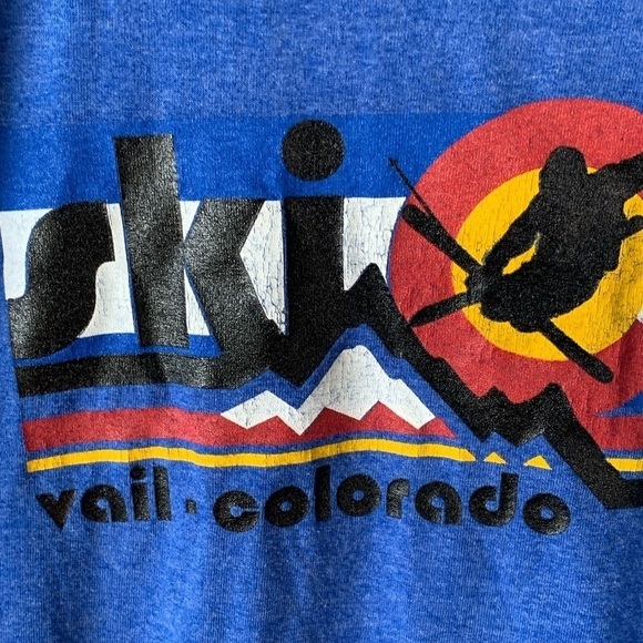 Fruit of the Loom Other - Vail Colorado Graphic Ski Tee Shirt XL